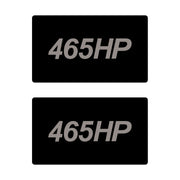 2014-2019 Corvette Airbag Warning Cover - Pair Gloss Black Gloss Silver 465HP - CA-78897-Corvette-Store-Online