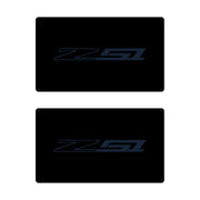 2014-2019 Corvette Airbag Warning Cover - Pair Gloss Black Gloss Blue Z51 - CA-78898-Corvette-Store-Online