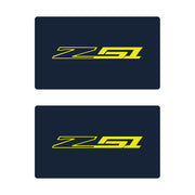 2014-2019 Corvette Airbag Warning Cover - Pair Gloss Blue Gloss Yellow Z51 - CA-78903-Corvette-Store-Online
