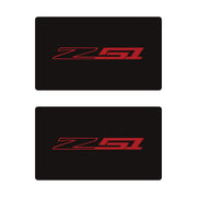 2014-2019 Corvette Airbag Warning Cover - Pair Matte Black Gloss Red Z51 - CA-78905-Corvette-Store-Online