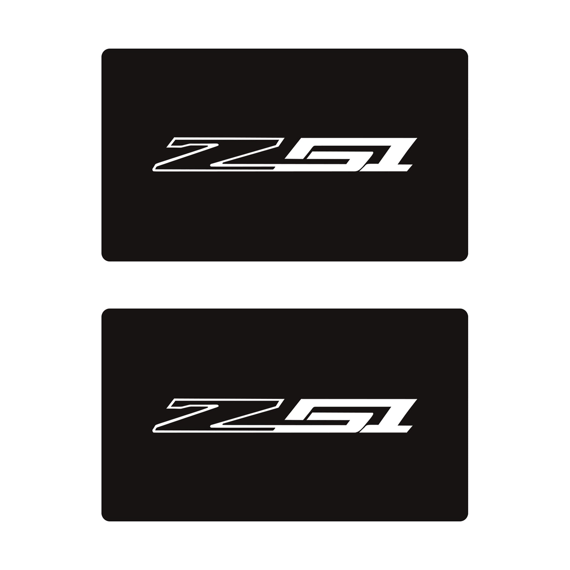 2014-2019 Corvette Airbag Warning Cover - Pair Matte Black Gloss White Z51 - CA-78909-Corvette-Store-Online