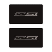 2014-2019 Corvette Airbag Warning Cover - Pair Matte Black Gloss Silver Z51 - CA-78910-Corvette-Store-Online