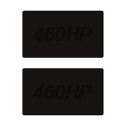 2014-2019 Corvette Airbag Warning Cover - Pair Matte Black Matte Black 460HP - CA-78920-Corvette-Store-Online