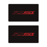 2014-2019 Corvette Airbag Warning Cover - Pair Matte Black Matte Red Z51 - CA-78921-Corvette-Store-Online