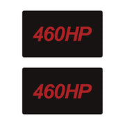 2014-2019 Corvette Airbag Warning Cover - Pair Matte Black Matte Red 460HP - CA-78922-Corvette-Store-Online