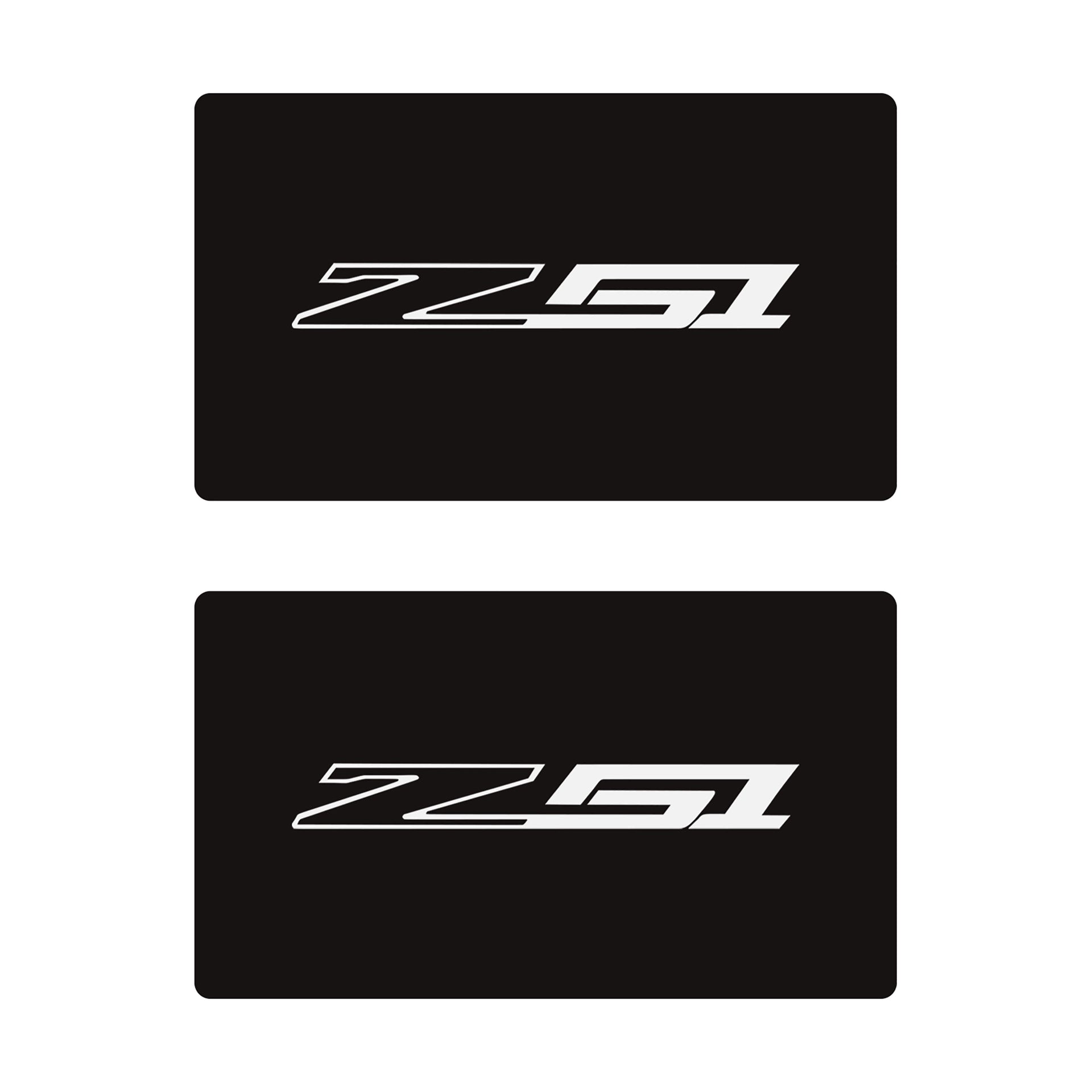 2014-2019 Corvette Airbag Warning Cover - Pair Matte Black Matte White Z51 - CA-78923-Corvette-Store-Online