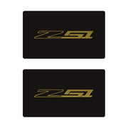 2014-2019 Corvette Airbag Warning Cover - Pair Matte Black Metallic Gold Z51 - CA-78924-Corvette-Store-Online