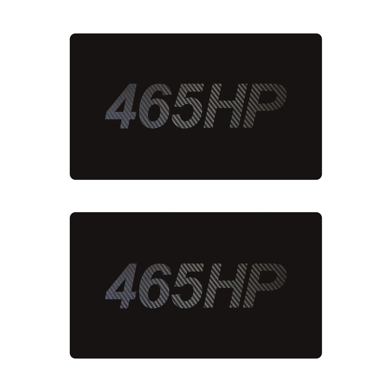 2014-2019 Corvette Airbag Warning Cover - Pair Matte Black Black Carbon Fiber 465HP - CA-78926-Corvette-Store-Online