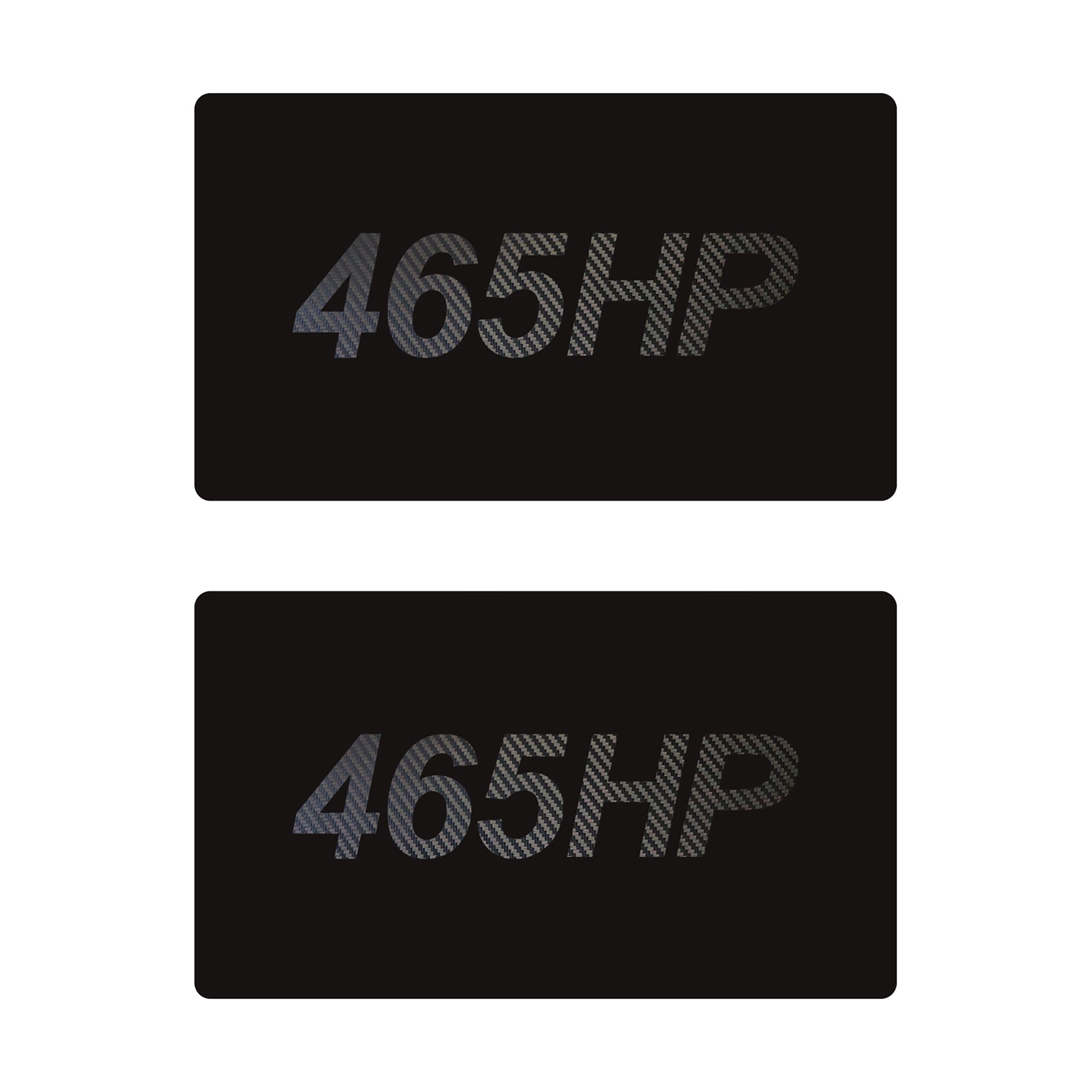 2014-2019 Corvette Airbag Warning Cover - Pair Matte Black Black Carbon Fiber 465HP - CA-78926-Corvette-Store-Online