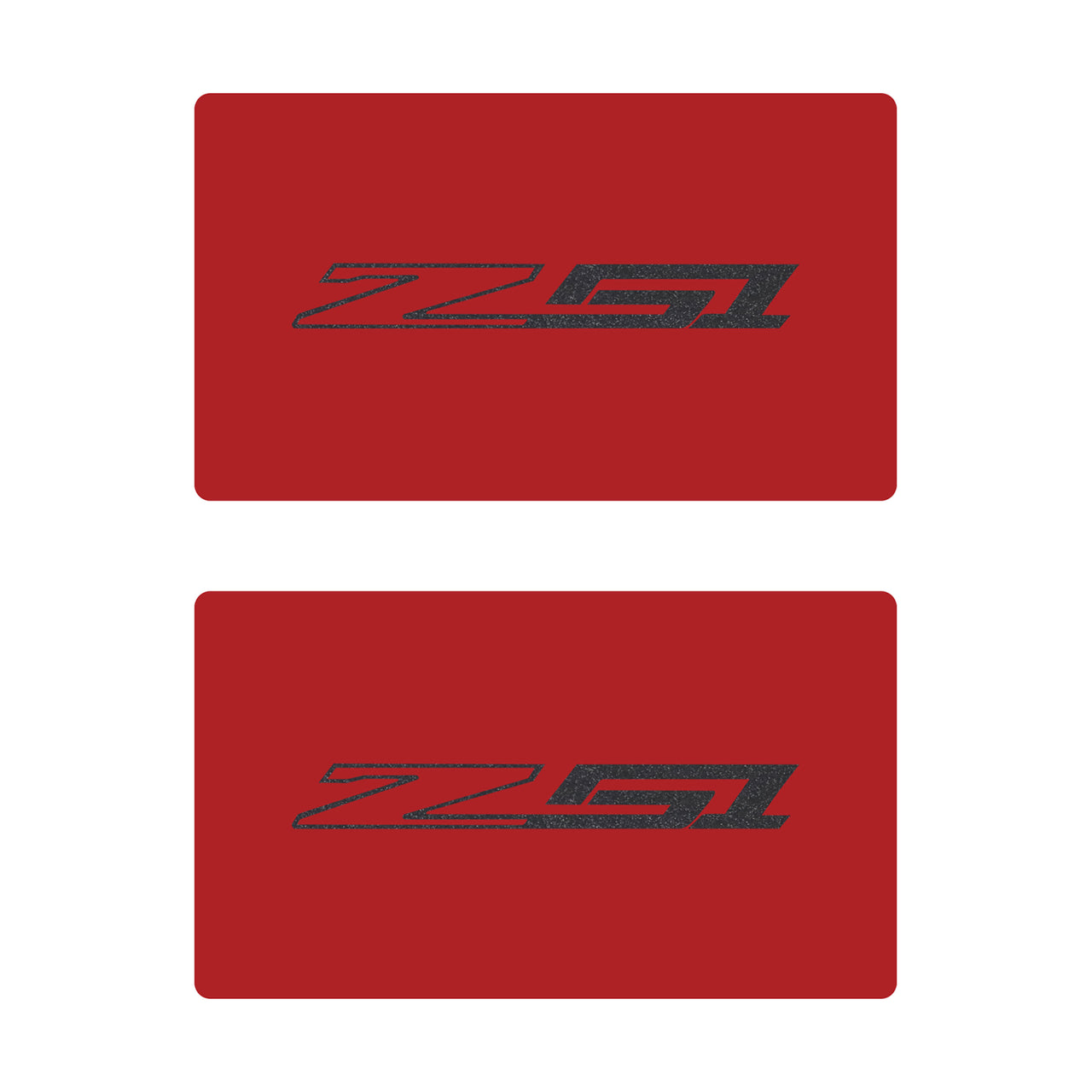 2014-2019 Corvette Airbag Warning Cover - Pair Matte Red Carbon Flash Z51 - CA-78929-Corvette-Store-Online