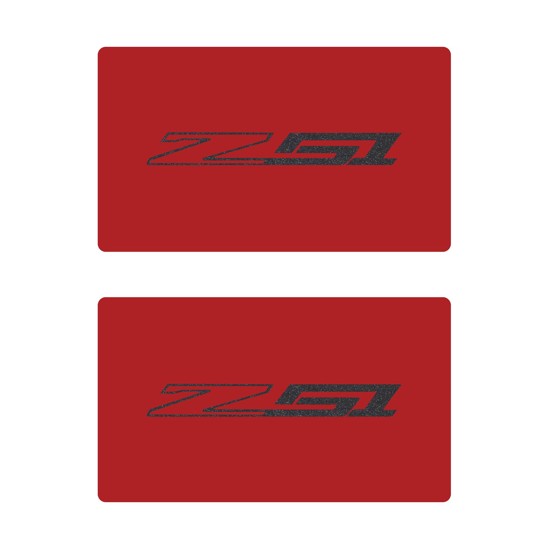 2014-2019 Corvette Airbag Warning Cover - Pair Matte Red Carbon Flash Z51 - CA-78929-Corvette-Store-Online