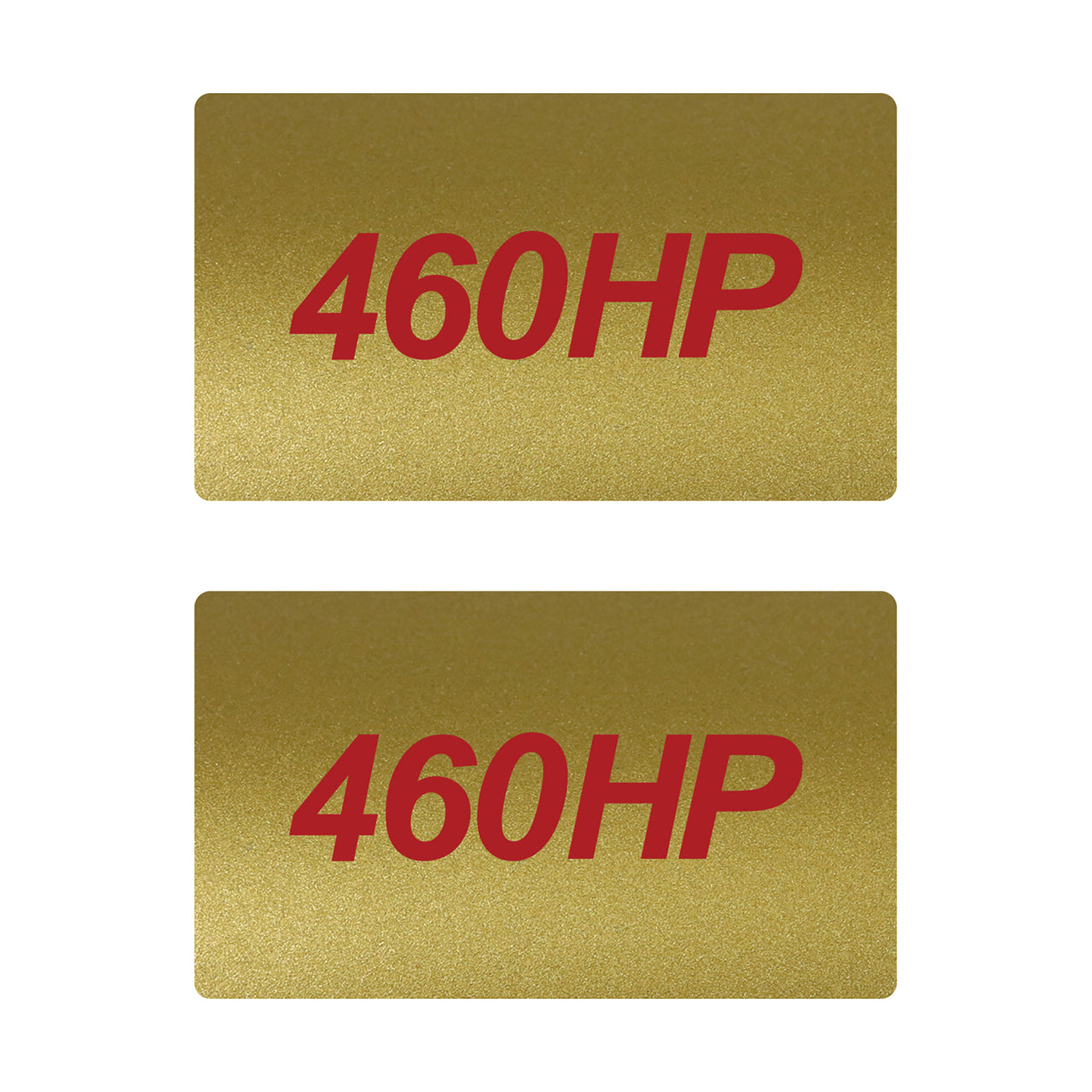 2014-2019 Corvette Airbag Warning Cover - Pair Metallic Gold Gloss Red 460HP - CA-78930-Corvette-Store-Online