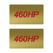 2014-2019 Corvette Airbag Warning Cover - Pair Metallic Gold Gloss Red 460HP - CA-78930-Corvette-Store-Online