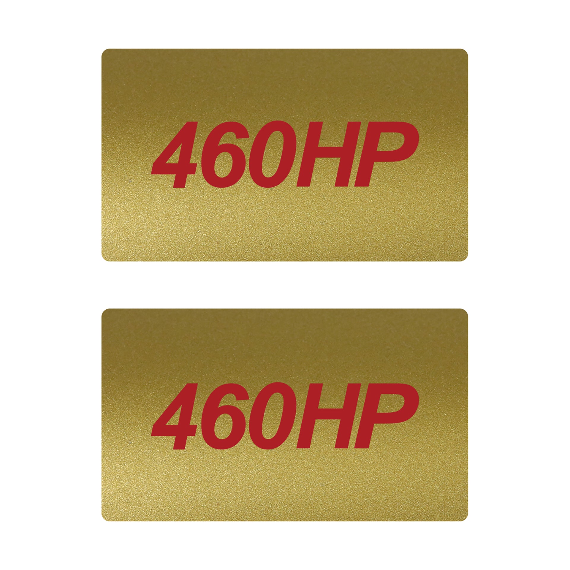 2014-2019 Corvette Airbag Warning Cover - Pair Metallic Gold Gloss Red 460HP - CA-78930-Corvette-Store-Online