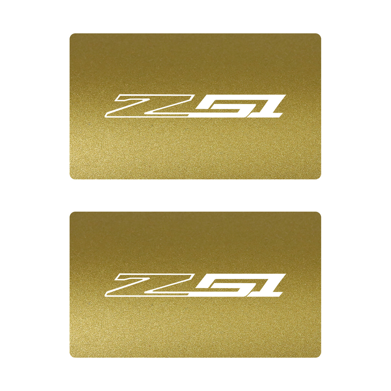 2014-2019 Corvette Airbag Warning Cover - Pair Metallic Gold Gloss White Z51 - CA-78931-Corvette-Store-Online