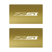 2014-2019 Corvette Airbag Warning Cover - Pair Metallic Gold Gloss White Z51 - CA-78931-Corvette-Store-Online