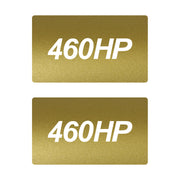2014-2019 Corvette Airbag Warning Cover - Pair Metallic Gold Gloss White 460HP - CA-78932-Corvette-Store-Online