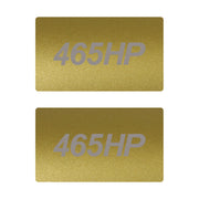 2014-2019 Corvette Airbag Warning Cover - Pair Metallic Gold Gloss Silver 465HP - CA-78933-Corvette-Store-Online