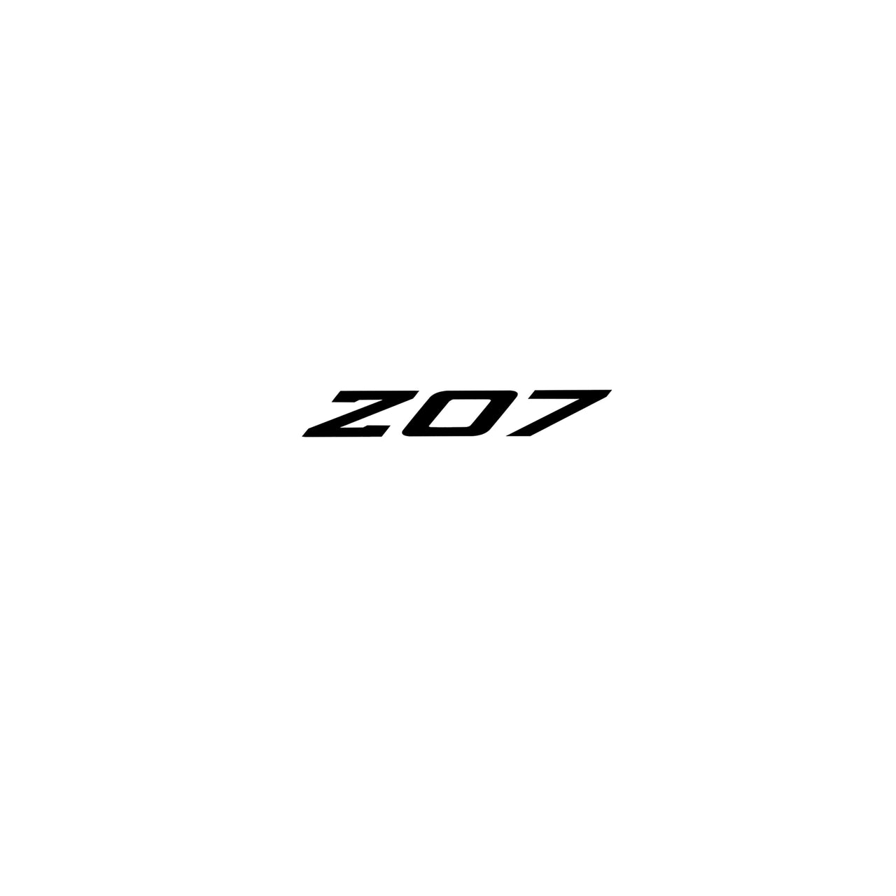 2005-2019 Corvette Spoiler Z07 Small Decal - Gloss Black Z Gloss Black 07 - CA-79253-Corvette-Store-Online