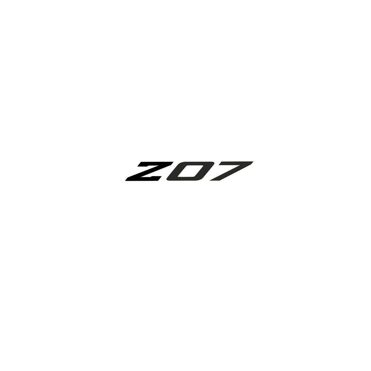 2005-2019 Corvette Spoiler Z07 Small Decal - Gloss Black Z Matte Dark Gray 07 - CA-79256-Corvette-Store-Online