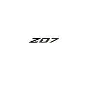 2005-2019 Corvette Spoiler Z07 Small Decal - Gloss Black Z Matte Dark Gray 07 - CA-79256-Corvette-Store-Online