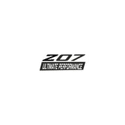 2005-2019 Corvette Spoiler Z07 Small Decal - Gloss Black Z Matte Dark Gray 07 W/ Ult Perf Script - CA-79257-Corvette-Store-Online