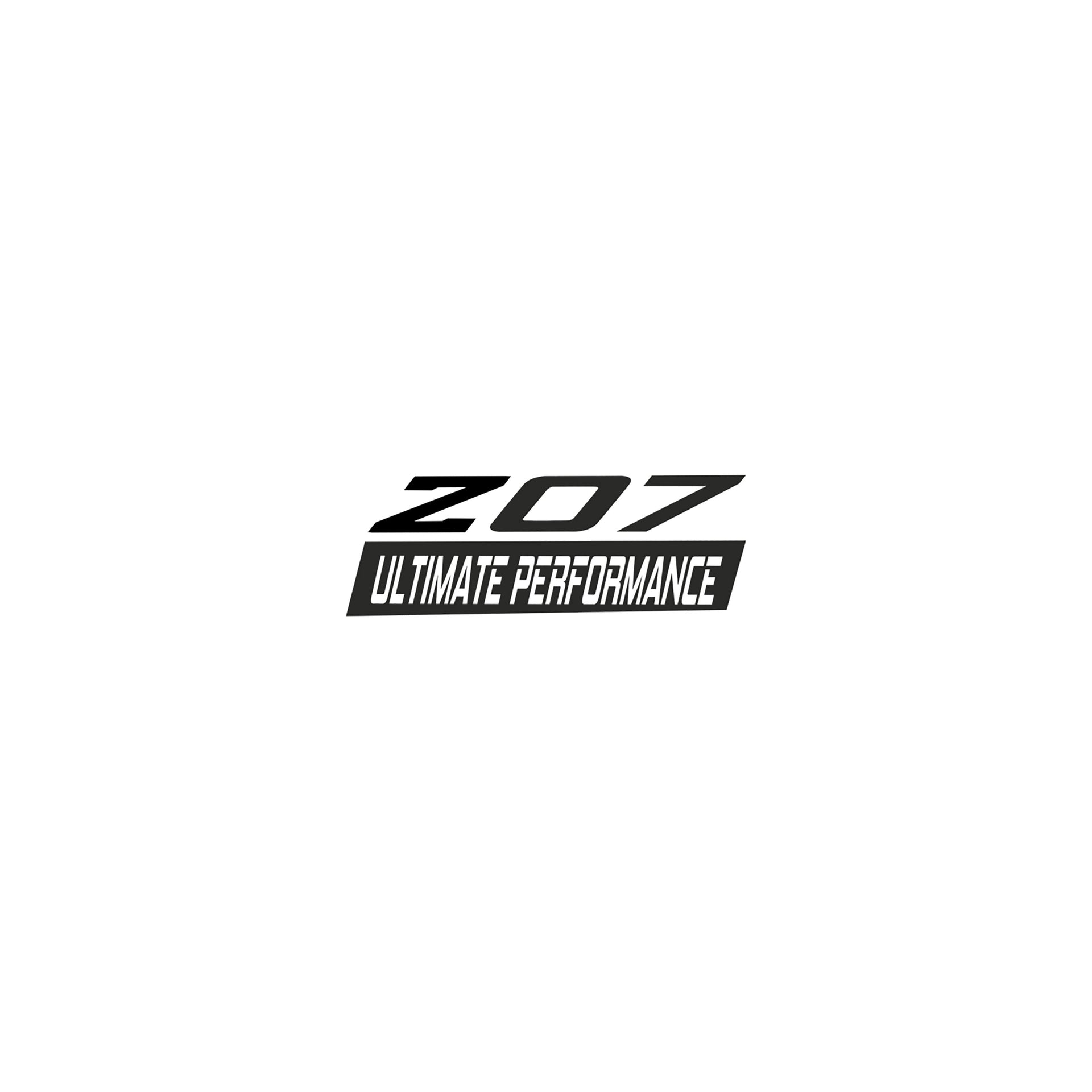 2005-2019 Corvette Spoiler Z07 Small Decal - Gloss Black Z Matte Dark Gray 07 W/ Ult Perf Script - CA-79257-Corvette-Store-Online