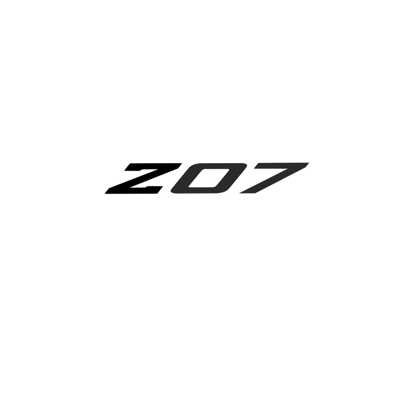 2005-2019 Corvette Spoiler Z07 Med Decal - Gloss Black Z Matte Dark Gray 07 - CA-79258-Corvette-Store-Online