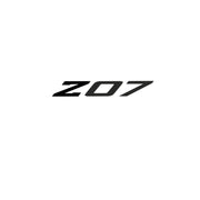 2005-2019 Corvette Spoiler Z07 Med Decal - Gloss Black Z Matte Dark Gray 07 - CA-79258-Corvette-Store-Online