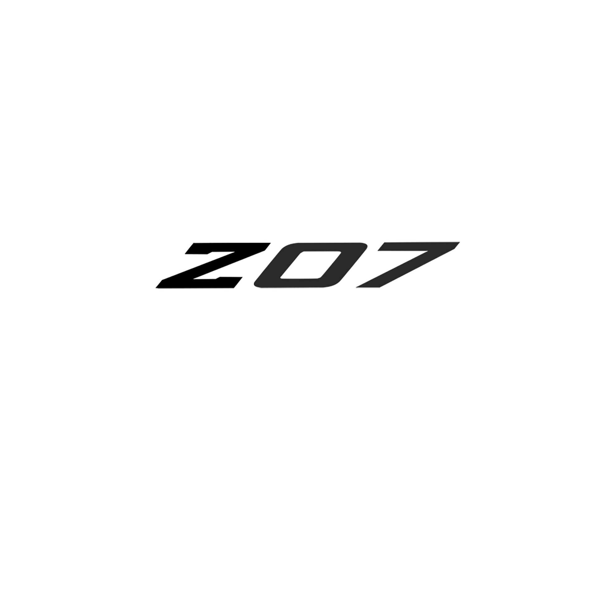 2005-2019 Corvette Spoiler Z07 Med Decal - Gloss Black Z Matte Dark Gray 07 - CA-79258-Corvette-Store-Online