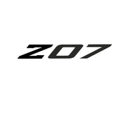 2005-2019 Corvette Spoiler Z07 Large Decal - Gloss Black Z Matte Dark Gray 07 - CA-79260-Corvette-Store-Online