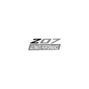 2005-2019 Corvette Spoiler Z07 Small Decal - Gloss Black Z Matte Gray 07 W/ Ult Perf Script - CA-79263-Corvette-Store-Online