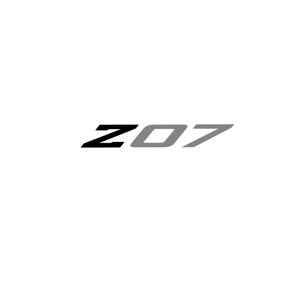2005-2019 Corvette Spoiler Z07 Med Decal - Gloss Black Z Matte Gray 07 - CA-79264-Corvette-Store-Online
