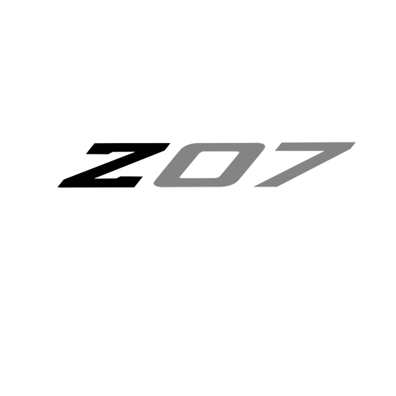 2005-2019 Corvette Spoiler Z07 Large Decal - Gloss Black Z Matte Gray 07 - CA-79266-Corvette-Store-Online