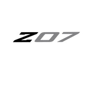 2005-2019 Corvette Spoiler Z07 Large Decal - Gloss Black Z Matte Gray 07 - CA-79266-Corvette-Store-Online