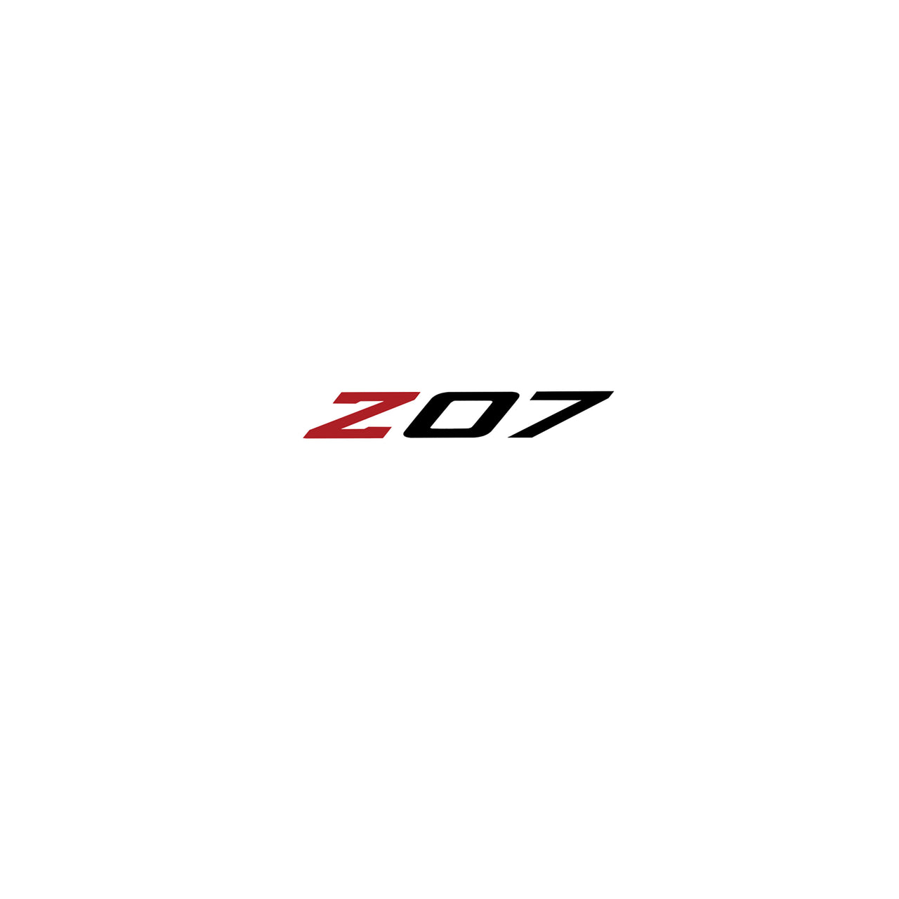 2005-2019 Corvette Spoiler Z07 Small Decal - Gloss Red Z Gloss Black 07 - CA-79270-Corvette-Store-Online