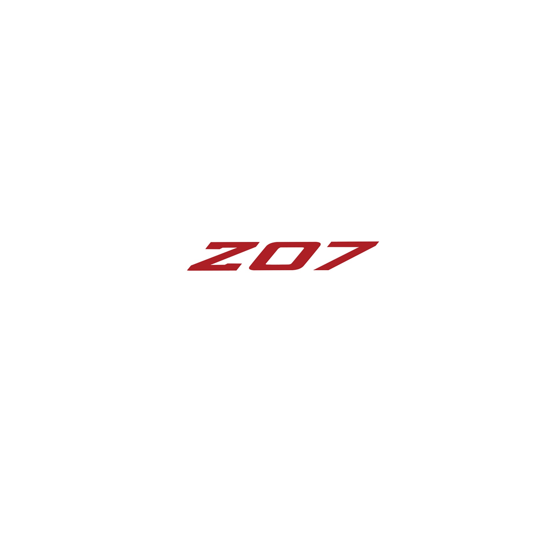 2005-2019 Corvette Spoiler Z07 Small Decal - Gloss Red Z Gloss Red 07 - CA-79271-Corvette-Store-Online