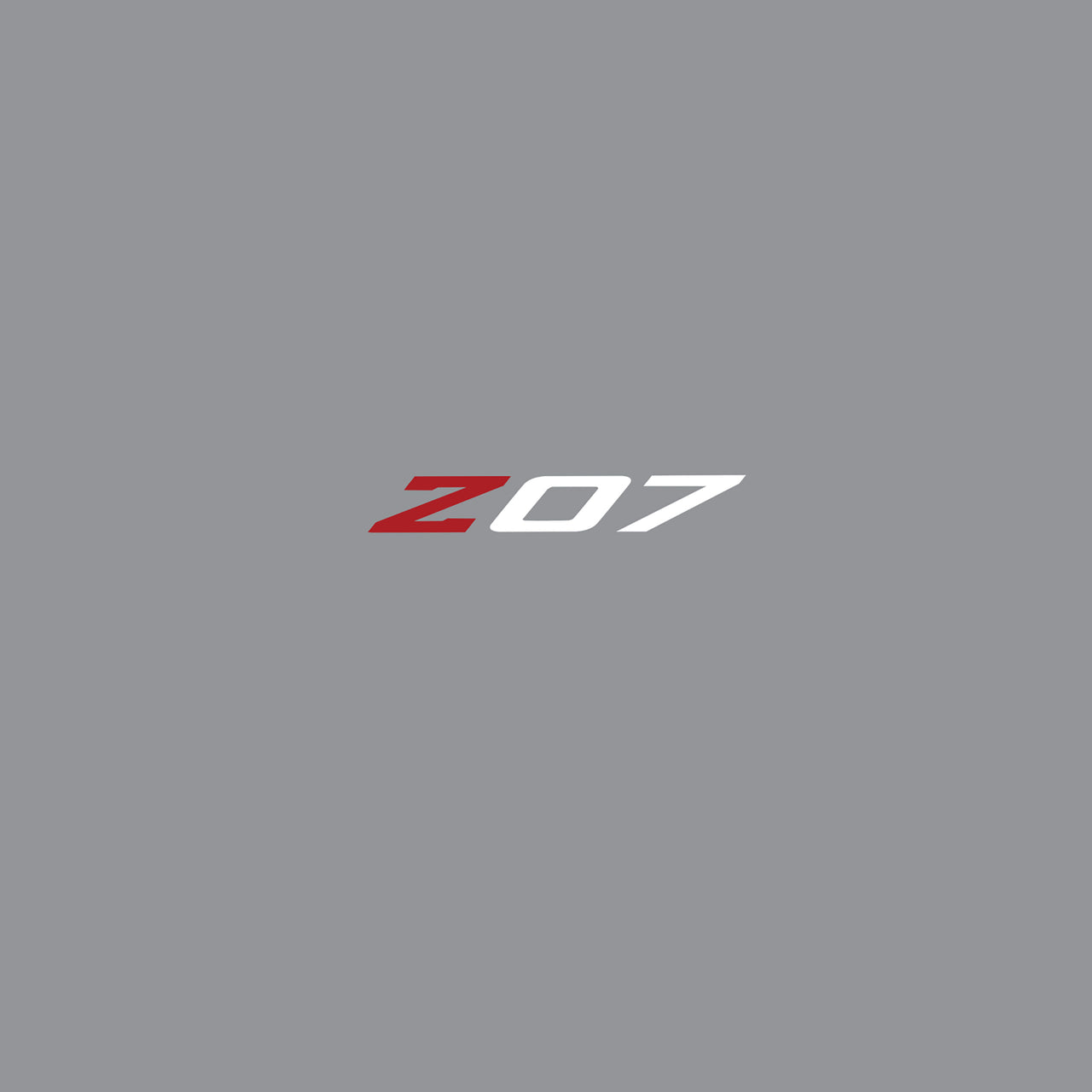 2005-2019 Corvette Spoiler Z07 Small Decal - Gloss Red Z Gloss White 07 - CA-79273-Corvette-Store-Online