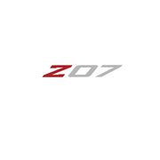 2005-2019 Corvette Spoiler Z07 Med Decal - Gloss Red Z Gloss Gray 07 - CA-79283-Corvette-Store-Online