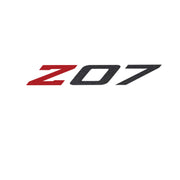 2005-2019 Corvette Spoiler Z07 Large Decal - Gloss Red Z Gloss Carbon Flash 07 - CA-79289-Corvette-Store-Online