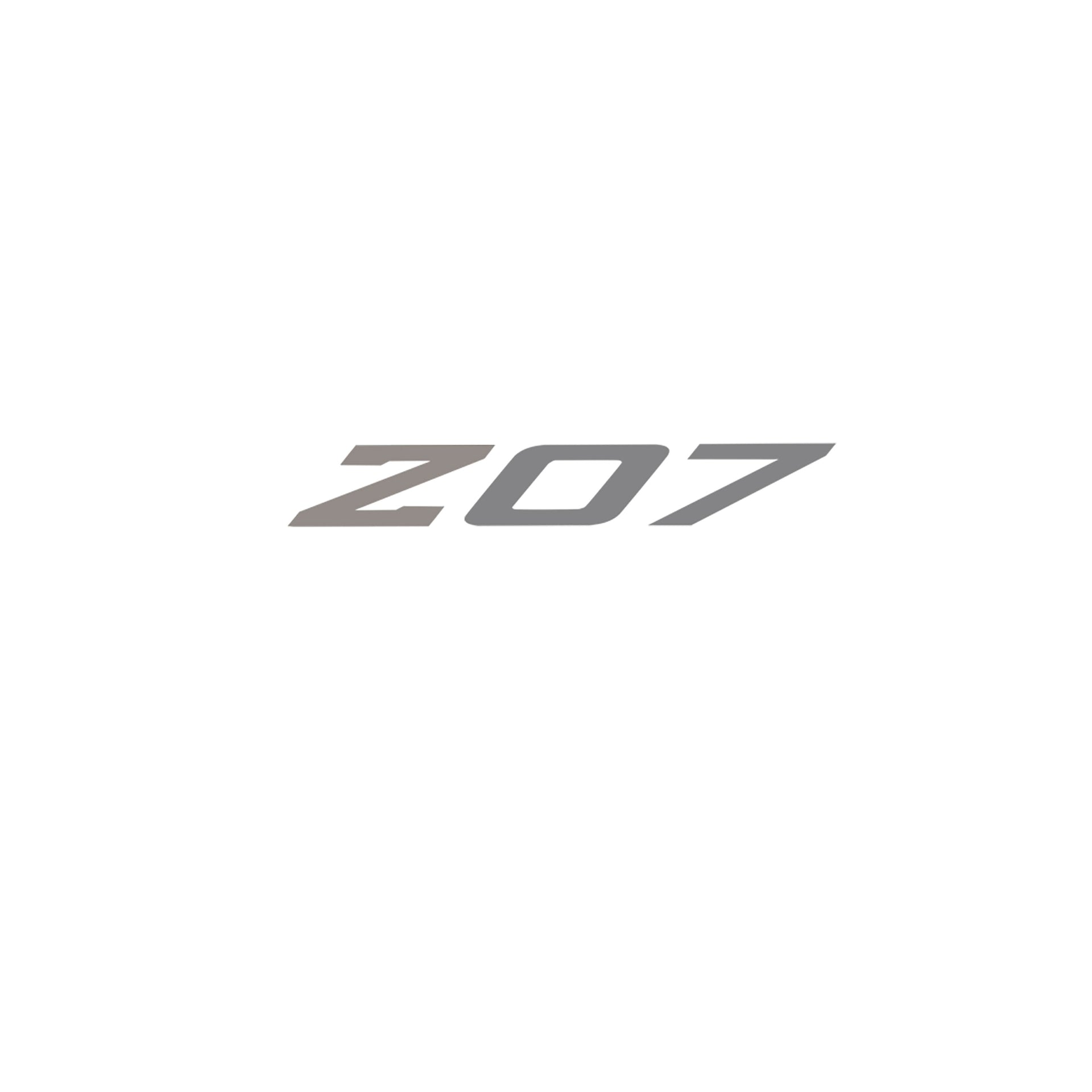 2005-2019 Corvette Spoiler Z07 Med Decal - Gloss Silver Z Matte Gray 07 - CA-79291-Corvette-Store-Online