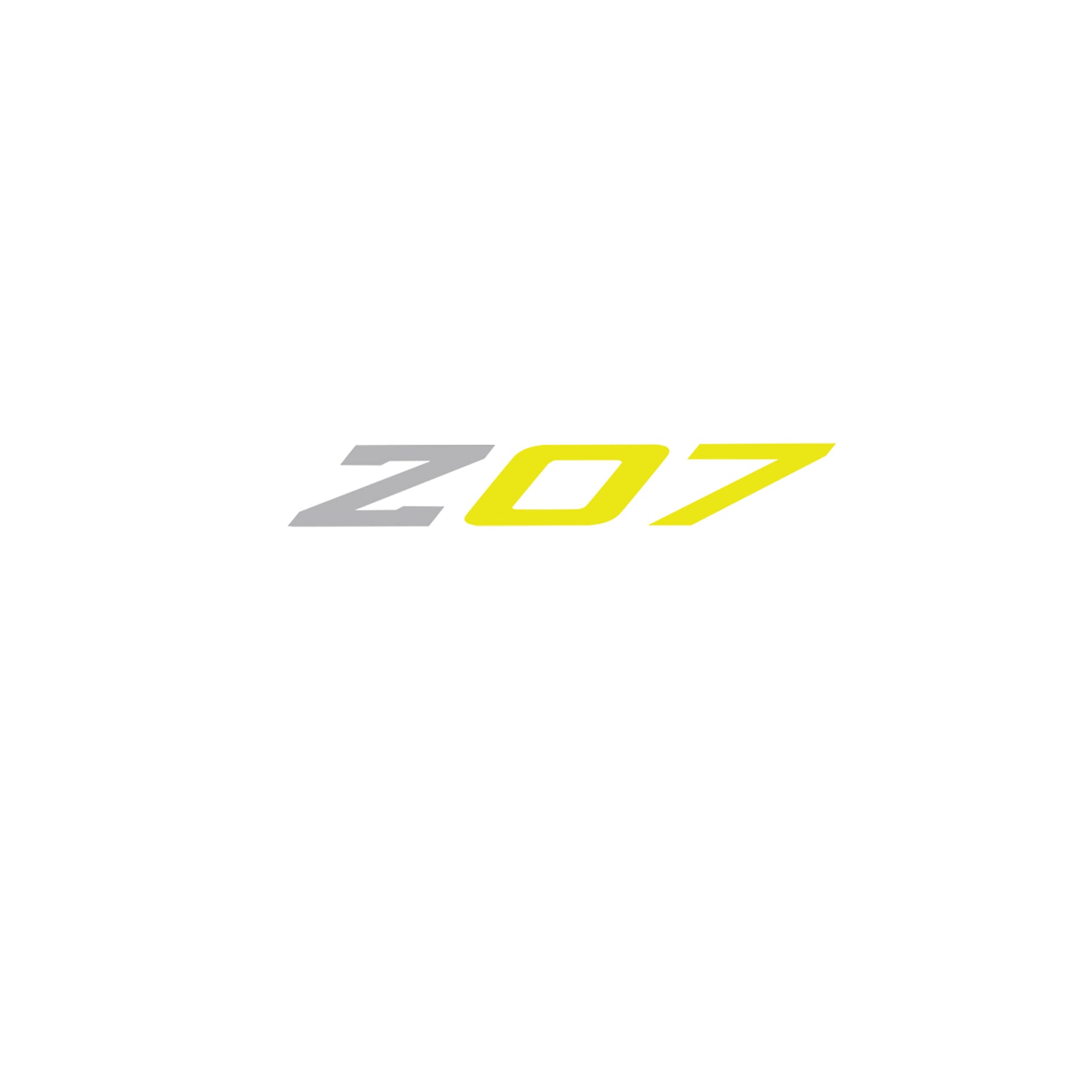 2005-2019 Corvette Spoiler Z07 Med Decal - Gloss Gray Z Gloss Silver 07 - CA-79295-Corvette-Store-Online