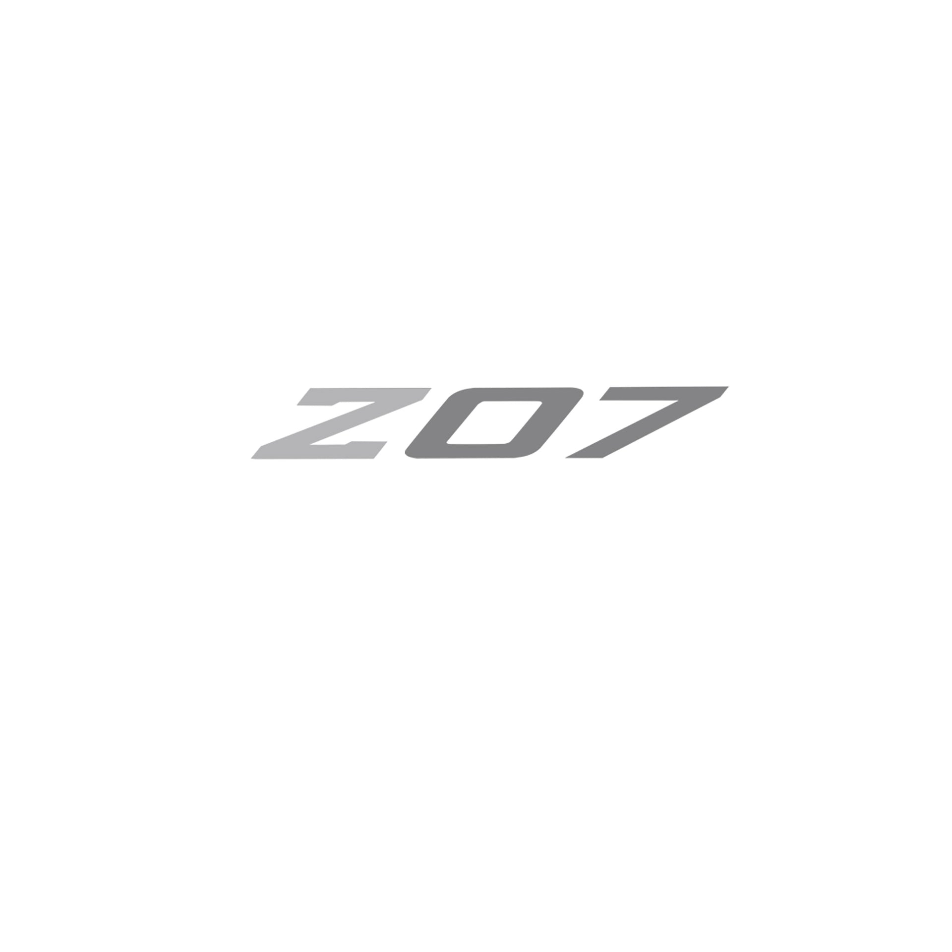 2005-2019 Corvette Spoiler Z07 Med Decal - Gloss Gray Z Matte Gray 07 - CA-79296-Corvette-Store-Online