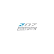 2005-2019 Corvette Spoiler Z07 Small Decal - Gloss Tension Blue Z Gloss Gray 07 W/ Ult Perf Script - CA-79298-Corvette-Store-Online