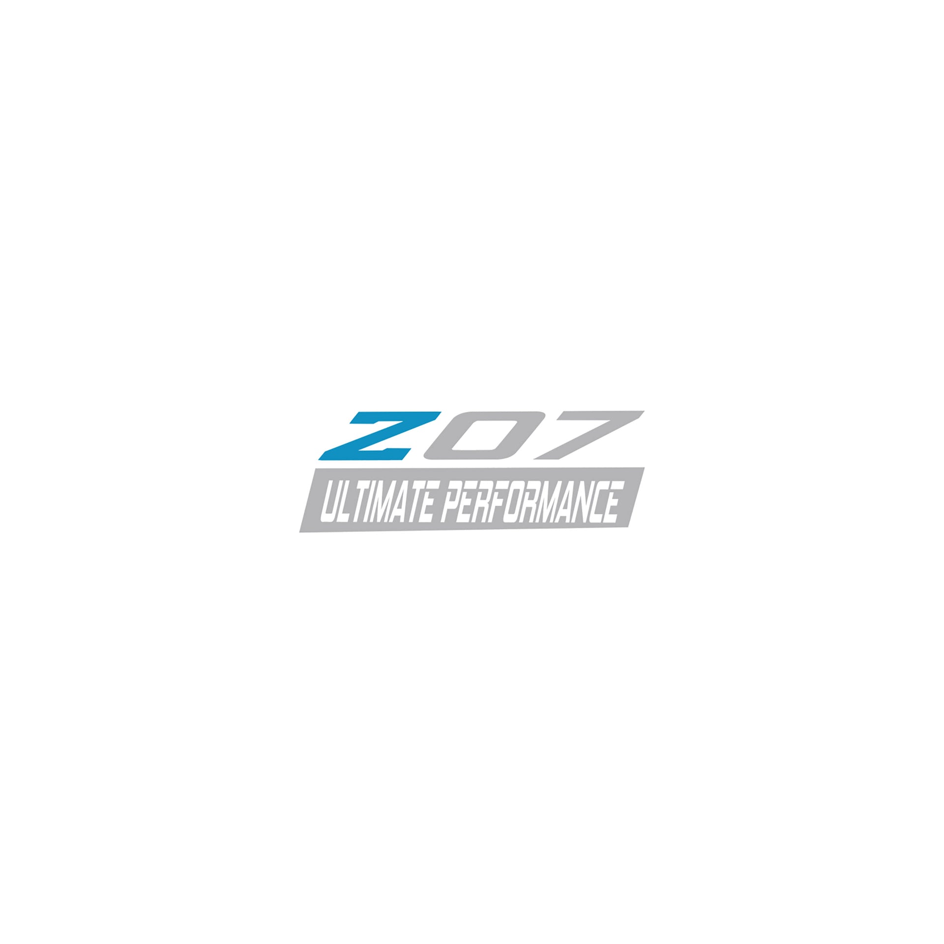 2005-2019 Corvette Spoiler Z07 Small Decal - Gloss Tension Blue Z Gloss Gray 07 W/ Ult Perf Script - CA-79298-Corvette-Store-Online