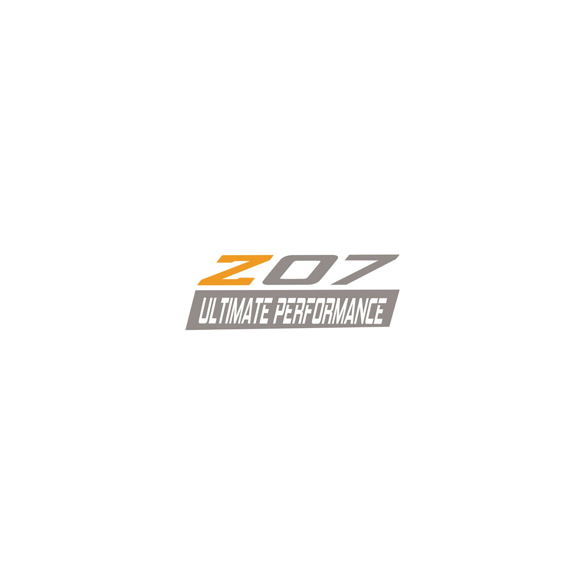 2005-2019 Corvette Spoiler Z07 Small Decal - Gloss Orange Z Gloss Silver 07 W/ Ult Perf Script - CA-79304-Corvette-Store-Online