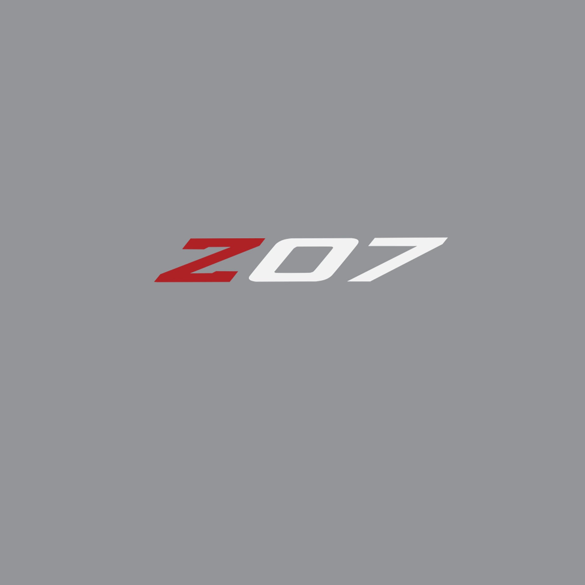 2005-2019 Corvette Spoiler Z07 Med Decal - Matte Red Z Matte White 07 - CA-79309-Corvette-Store-Online