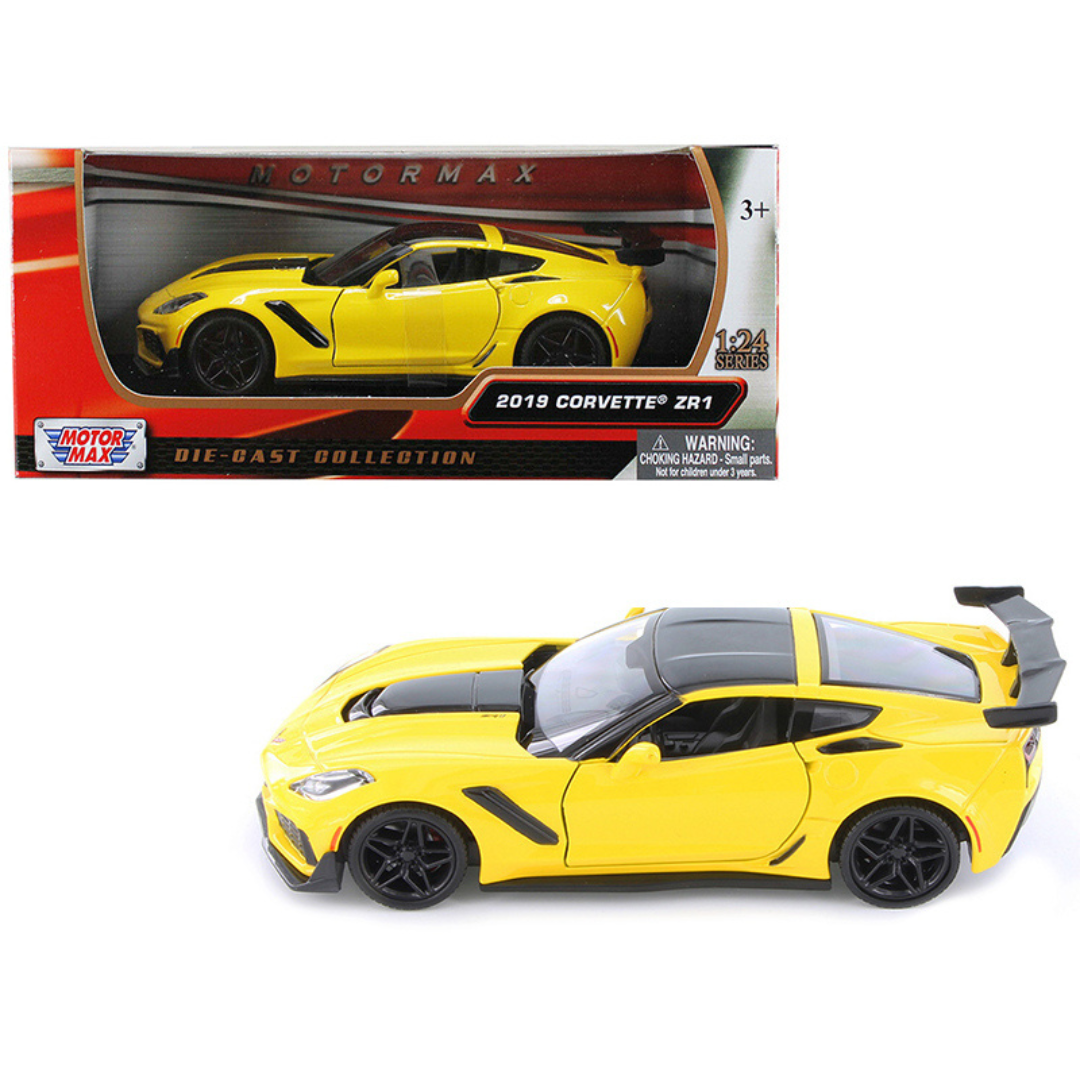 2019 Chevrolet Corvette Yellow ZR1 1/24 Diecast