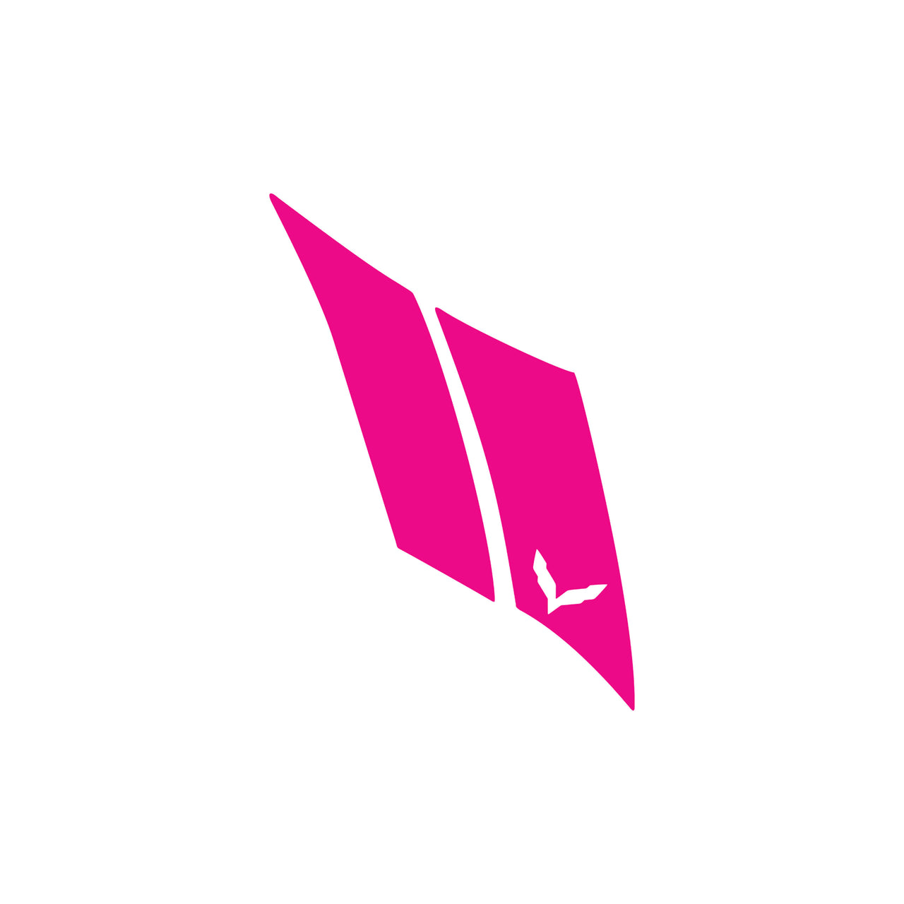 2014-2019 Corvette GS Hash Marks W/ Cutout Driver Gloss Pink C7 - Crossed Flags - CA-79384-Corvette-Store-Online