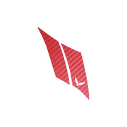 2014-2019 Corvette GS Hash Marks W/ Cutout Driver Red Gloss Carbon Fiber C7 - Crossed Flags - CA-79429-Corvette-Store-Online